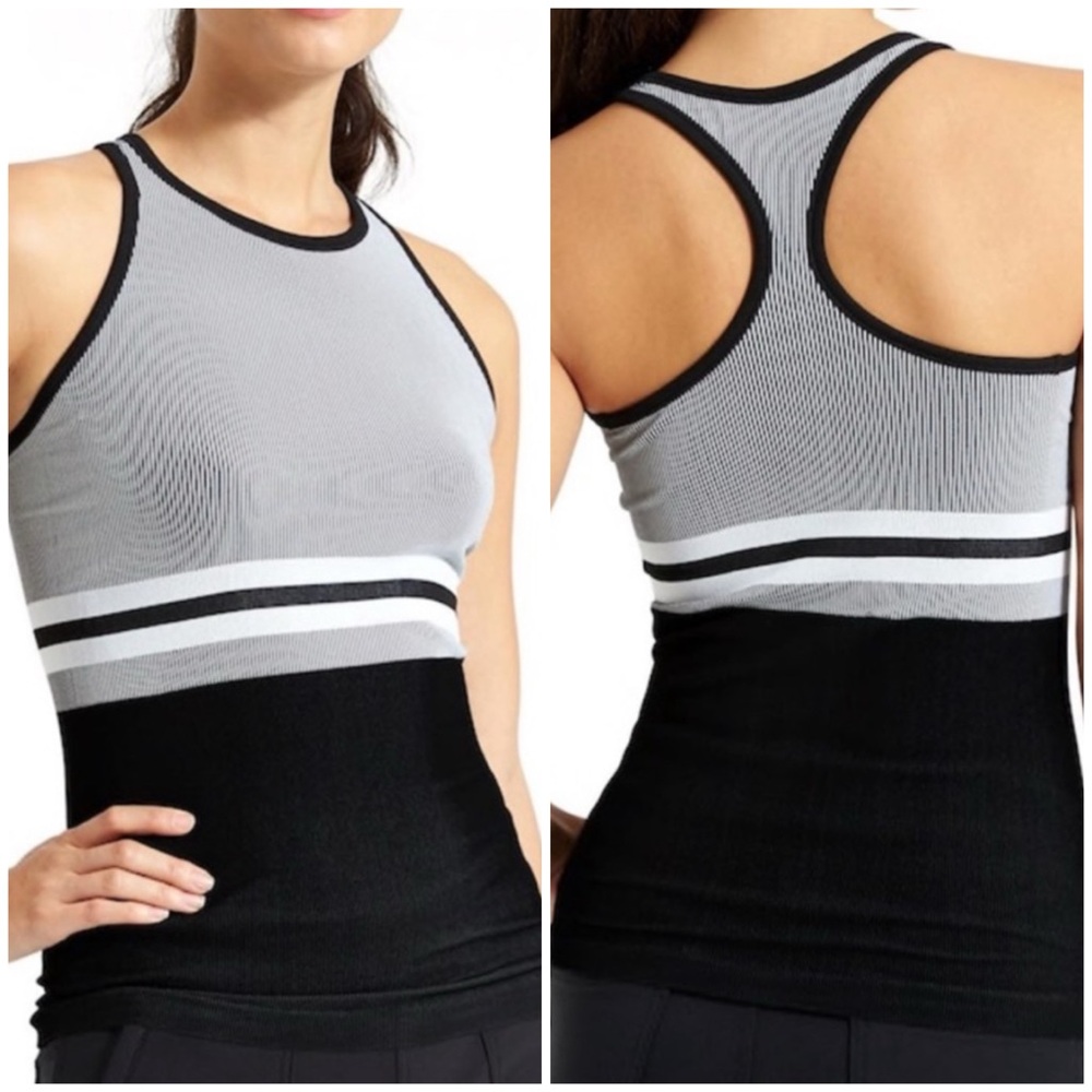 Athleta Striped Block Renew Seamless Tank‎ Top Size S